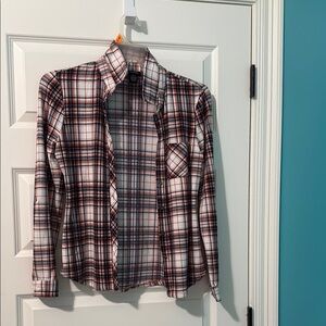 Plaid Button-Up Shirt